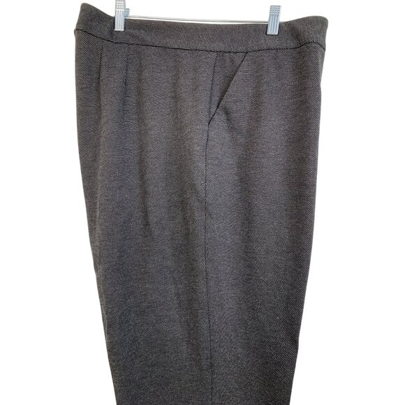 Calvin Klein Womens Charcoal Gray Dress Pants Size 22W Knit Crop Tweed NWT 8052 - Picture 8 of 10